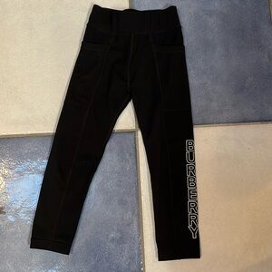 Black Burberry leggings size 4